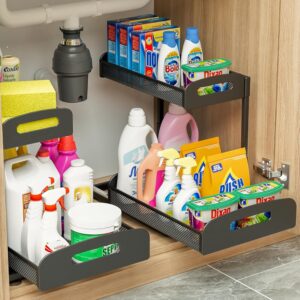 YASONIC 2 Pack Under Sink Organizer...