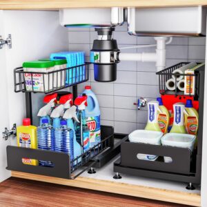 2 Pack Under Sink Organizers and St...
