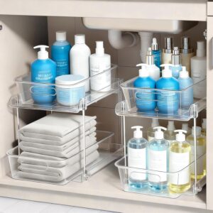 2 Tier Under Sink Organizer Bathroo...