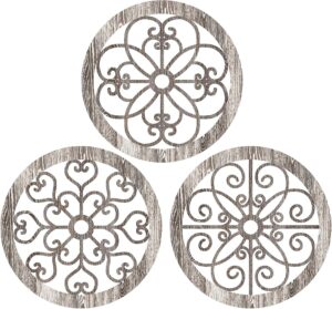 Blulu 3 Pieces Thicken Rustic Wall ...