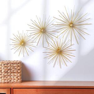 Shimeyao 4 Pcs Metal Starburst Wall...