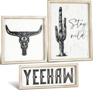 Putuo Decor Rustic 3 Piece Western ...