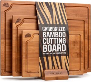 EDELHAUS Carbonized Bamboo Cutting ...