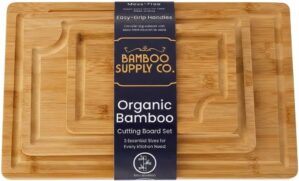 Bamboo Cutting Board Set of 3 – D...