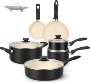 Amazon Basics 11-Piece Ceramic Non-...