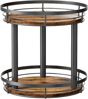 LAMU 10” Wood Lazy Susan Spic...
