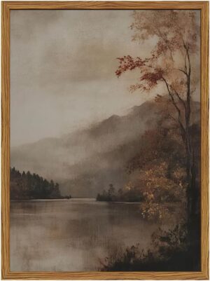 Vintage Landscape Wall Art Moody La...