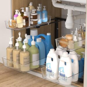 ETOYA 2 Pack Under Sink Organizer K...