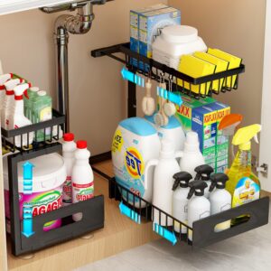 Adoymiro Under Sink Organizer, Adju...