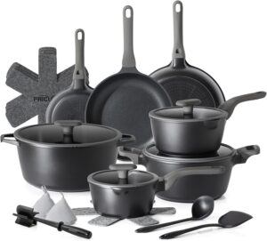 PRICUSIS Pots and Pans Set Nonstick...
