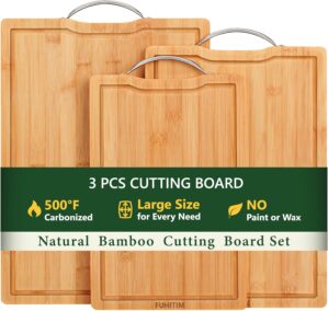 Bamboo Cutting Board, Wooden Cuttin...