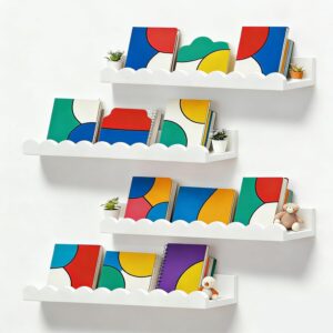Nursery Book Shelves, Set of 4 Floa...