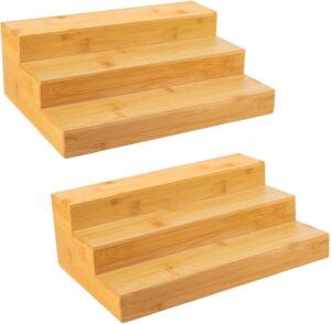 Bamboo Spice Rack Organizer for Cab...
