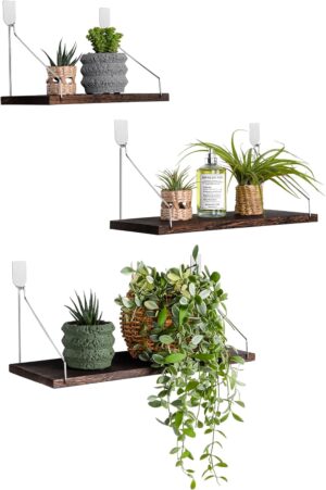 Floating Shelves Set of 3 Rustic So...