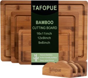 Cutting Board Set with Holder, Spac...