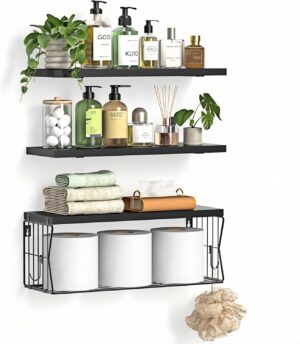 Floating Bathroom Shelves Wall Moun...