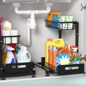 L-Shaped Under Sink Organizer, 2 Pa...
