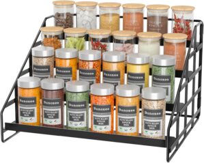 Bunoxea Spice Rack 4 Tier Kitchen C...