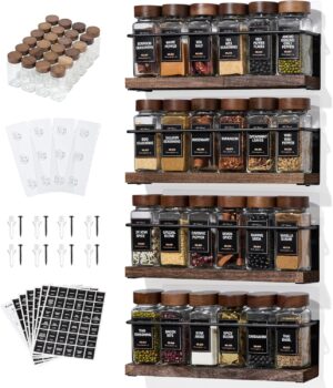 4-Tier Wall Mount Spice Rack Organi...