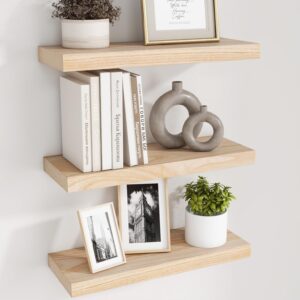 fuqing Natural Wood Floating Shelve...
