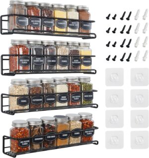 Spice Rack Wall Mounted 4 Tier – ...