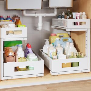 2-Pack Under Sink Storage Organizer...