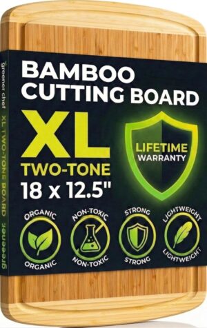 Greener Chef Luxury Bamboo Cutting ...