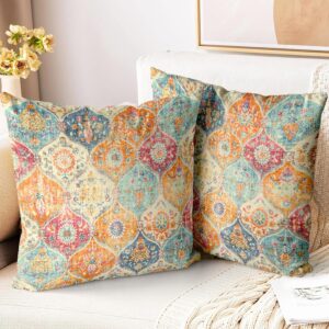 Boho Throw Pillow Covers 18×18...