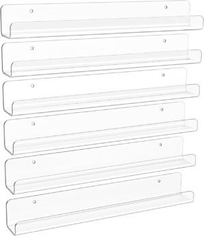upsimples 6 Pack Narrow Clear Acryl...