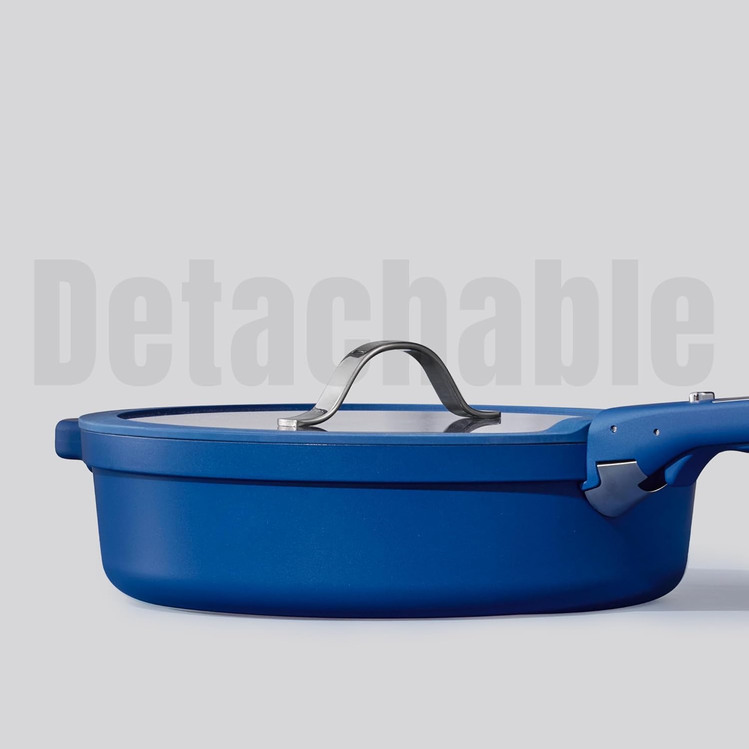CAROTE 22pcs Pots and Pans Set Non Stick, Nonstick Cookware Set, Dishwasher/Oven/Fridge Safe Pots and Pans, Removable Handle RV Oven Safe Cookware, Induction Kitchen Set, Blue - Image 7