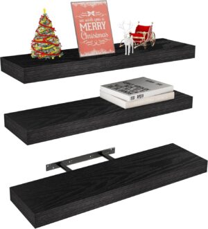 Vervida Black Floating Shelves for ...