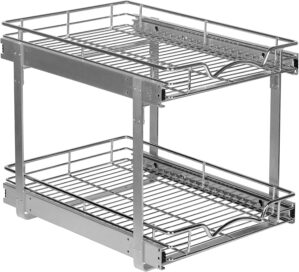 2-Tier Pull-Out Cabinet Organizer w...