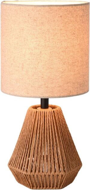 KUNJOULAM Rattan Table Lamp, Small ...