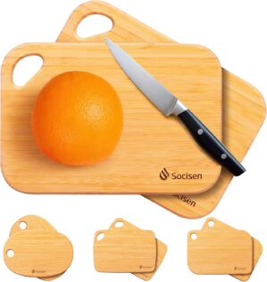 2 Pack Small Bamboo Wood Cutting Bo...
