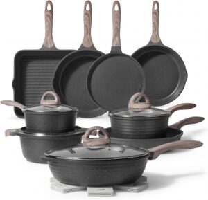 JEETEE Pots and Pans Set Non Stick ...