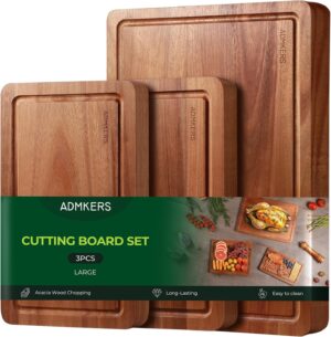 Wood Cutting Boards for Kitchen, Ac...