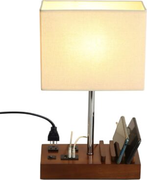 Briever USB Table Lamp, Multi-Funct...