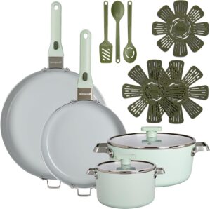 GoodCook Ceramic Cookware Set 14-Pi...