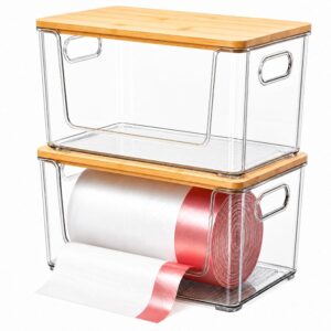 Trash Bag Holder 2 Pack, Stackable ...