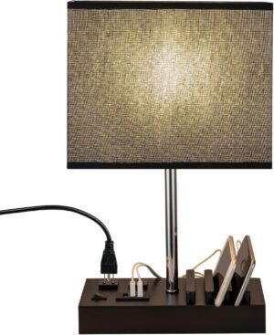 Briever USB Table Lamp, Multi-Funct...