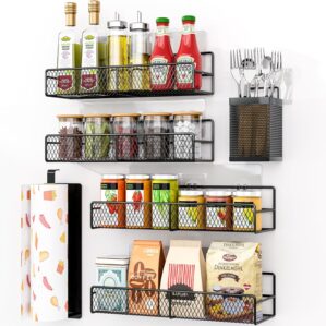 DTUQYX Spice Rack Wall Mounted 6 Pa...