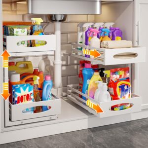 Under Sink Organizer, 2 Tier Under ...