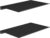 MKO 8″ Small Floating Shelves for Wall, Metal Wall Mounted Shelf for Bathroom, Bedroom, Living Room, Kitchen, Little Mini Tiny Display Hanging Shelves for Books/Storage/Room Decor 2 Packs, Black