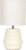 Simple Designs LT1168-CRM 12.68″ Chic Glow Mini Stacked Ceramic Table Lamp, Monochromatic Fabric Shade, Small Accent Light, for Bedroom, Office, Living Room, Minimalist Decor, Cream