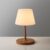 WEILAILUX Outdoor Battery Operated Table Lamp Waterproof, 4000mAh Cordless Table Lamp Rechargeable, Touch Dimmable Desk Lamp, LED Night Light for Patio Camping Restaurant Home (Wood Grain, 9.6in)