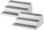 Copco Grey 2 Non-Skid 3-Tier Spice Rack Organizer for Pantry, 2-Pack, 10-Inch