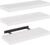 AMADA HOMEFURNISHING Floating Shelves, Wall Shelves for Bathroom/Living Room/Bedroom/Kitchen Decor, White Shelves with Invisible Brackets Set of 3 – AMFS08 | AMADA HOMEFURNISHING, Floating Shelves, Wall Shelves, for Bathroom, for Living Room, for Bedroom