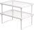 Amazon Basics Space-Saving Stackable Metal Kitchen Cabinet Organizer Shelves for Dishes, Pantry Organization, 12.5″ L x 8″ D x 4.5″ H, Set of 2, White