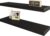 BAMEOS Floating Shelf,Wall Shelf,Decor Wall Mounted Shelves,Hanging Shelf Set L24xW6 for Bathroom Kitchen Living,Kitchen,Room Bedroom Storage,Black