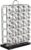 Amazon Basics 20 Jars Spice Rack Organizer, Space-Saving Kitchen Organizer with Glass Spice Jars, Sturdy, Silver